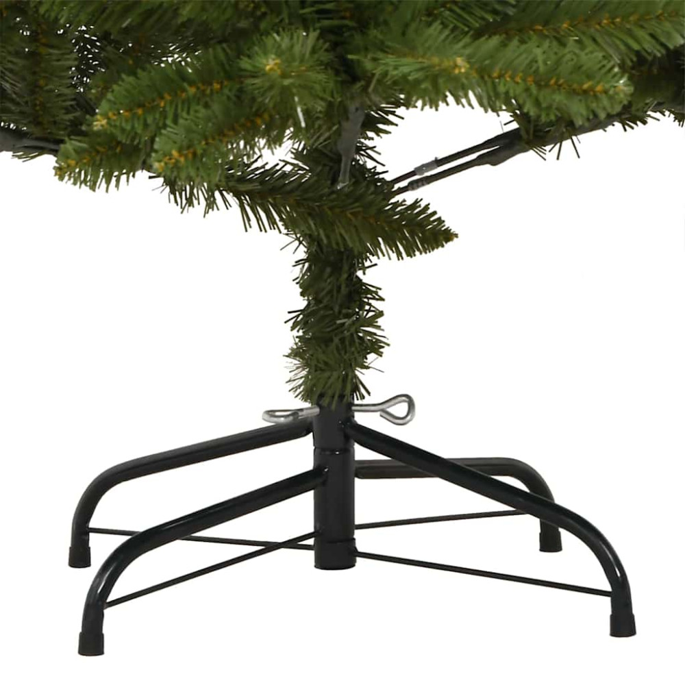 Produktbild för Konstgjord julgran Grön 240 cm PVC och metall
