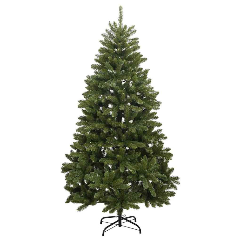 Produktbild för Konstgjord julgran Grön 240 cm PVC och metall