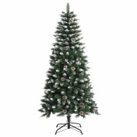 Produktbild för Konstgjord julgran Grön 120 cm PVC och Plast och Stål