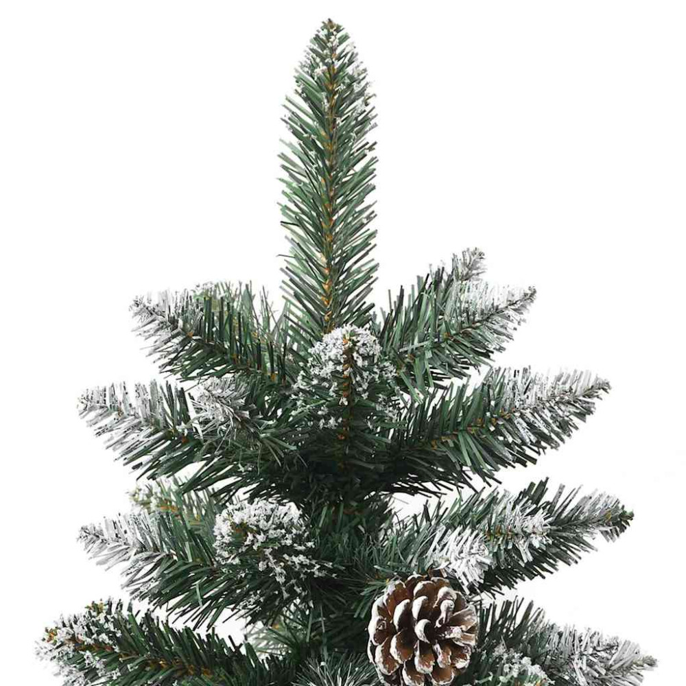 Produktbild för Konstgjord julgran Grön 180 cm PVC och Plast och Stål