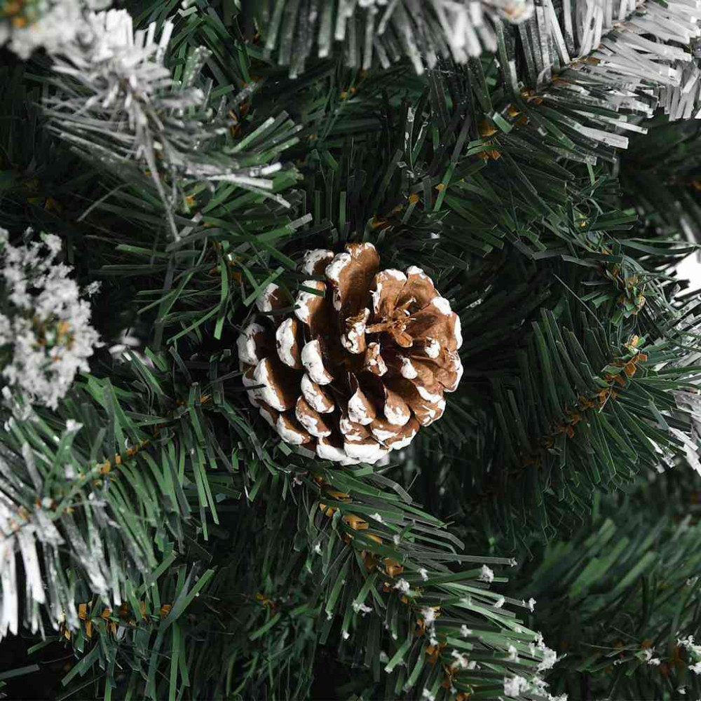 Produktbild för Konstgjord julgran Grön 240 cm PVC och Plast och Stål