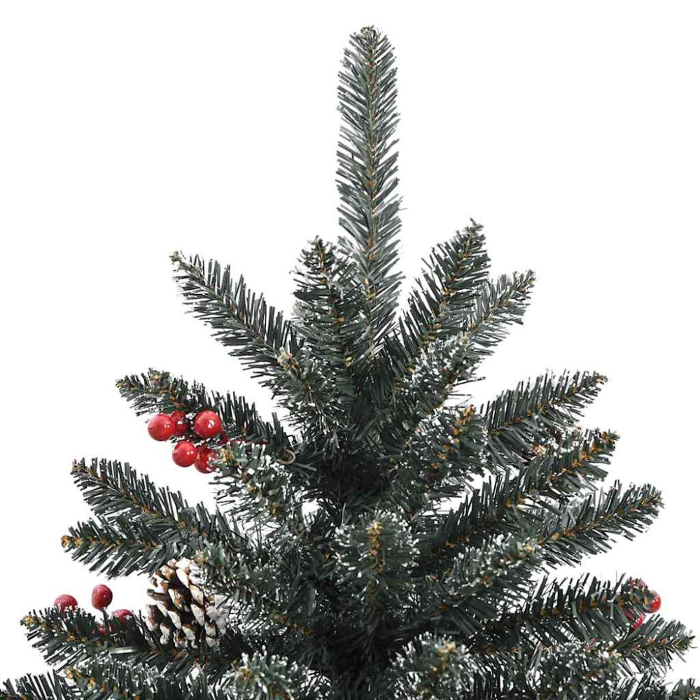 Produktbild för Konstgjord julgran Grön 240 cm PVC och Plast och Stål