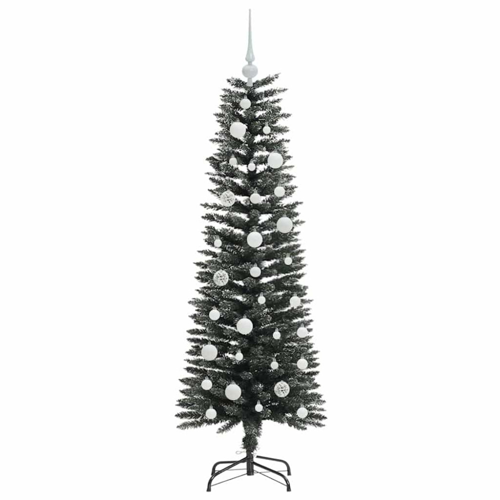 Produktbild för Konstgjord julgran Grön 120 cm PVC och Plast och Stål