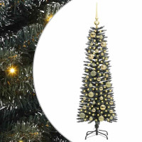 Produktbild för Konstgjord julgran Grön 120 cm PVC och Plast och Stål