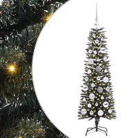 Produktbild för Konstgjord julgran Grön 120 cm PVC och Plast och Stål