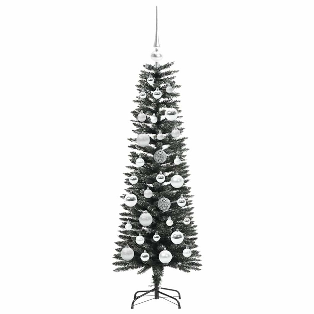Produktbild för Konstgjord julgran Grön 120 cm PVC och Plast och Stål