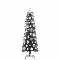 Produktbild för Konstgjord julgran Grön 120 cm PVC och Plast och Stål