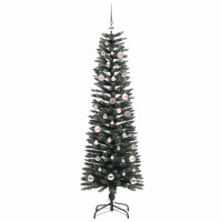 Produktbild för Konstgjord julgran Grön 150 cm PVC och Plast och Stål