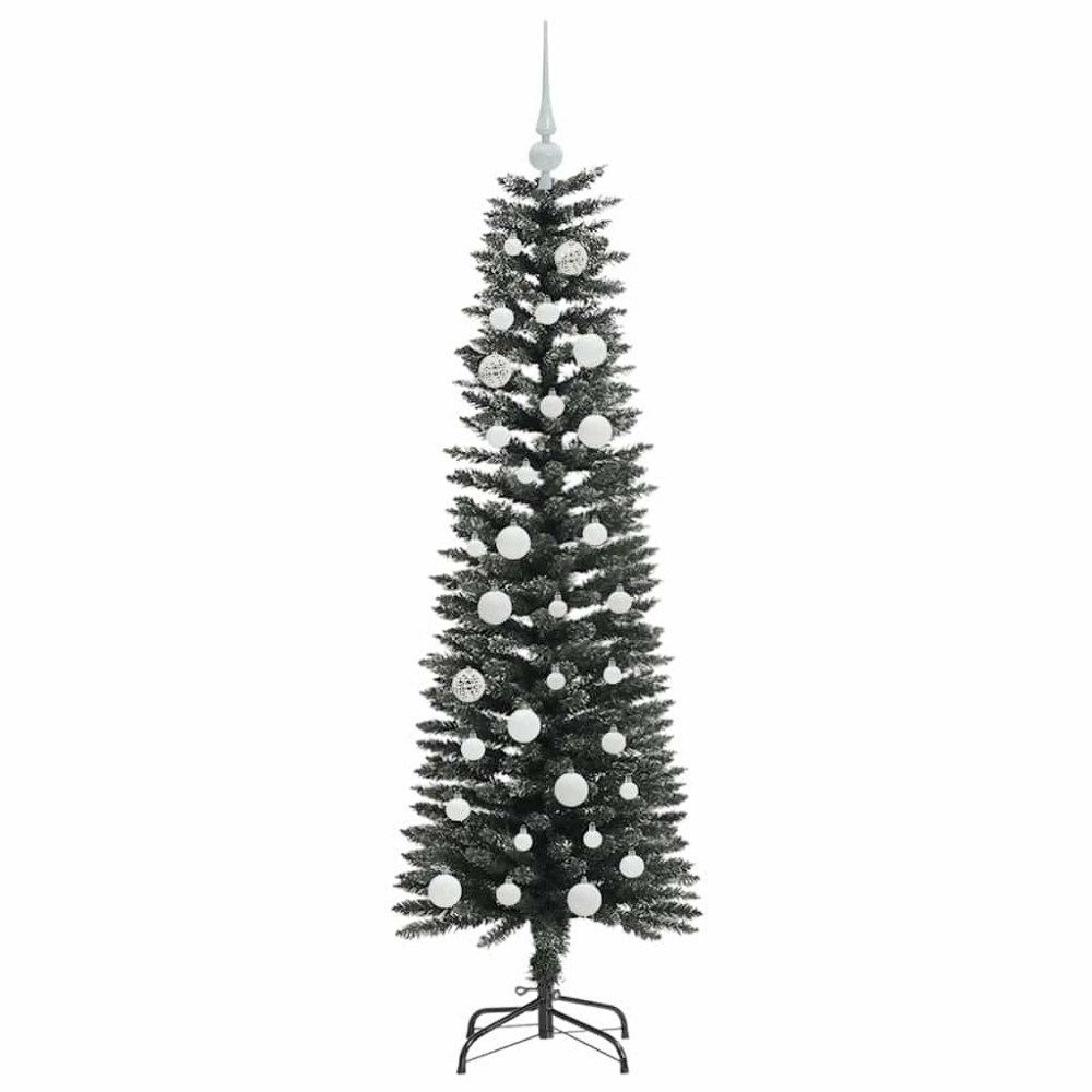 Produktbild för Konstgjord julgran Grön 150 cm PVC och Plast och Stål