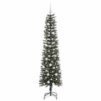 Produktbild för Konstgjord julgran Grön 180 cm PVC och Plast och Stål
