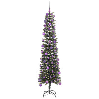 Produktbild för Konstgjord julgran Grön 180 cm PVC och Plast och Stål
