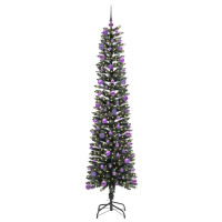 Produktbild för Konstgjord julgran Grön 210 cm PVC och Plast och Stål