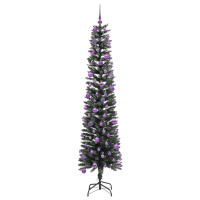 Produktbild för Konstgjord julgran Grön 240 cm PVC och Plast och Stål