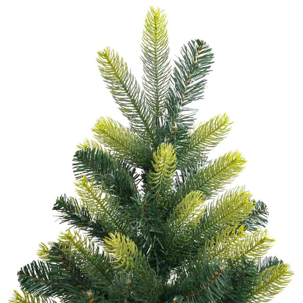 Produktbild för Konstgjort Fällbart Julträd 150 LEDs Grön 150 cm PVC och PE