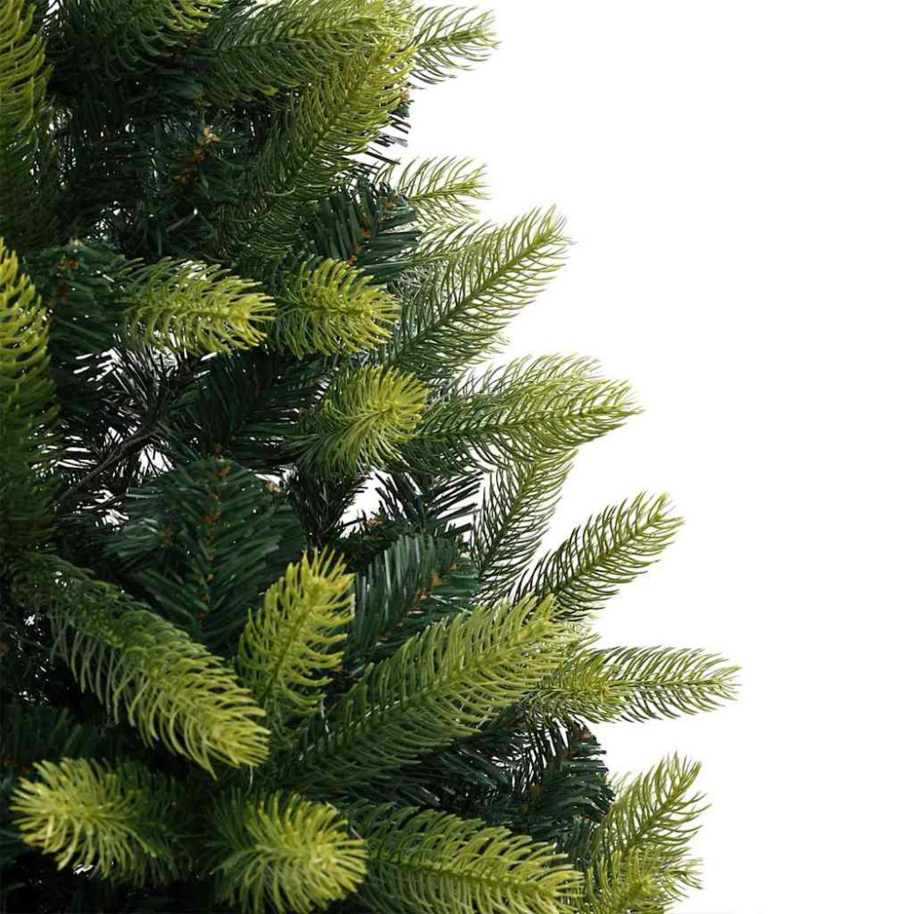 Produktbild för Konstigt hinged julgran 300 LEDs Grön 210 cm PVC och PE