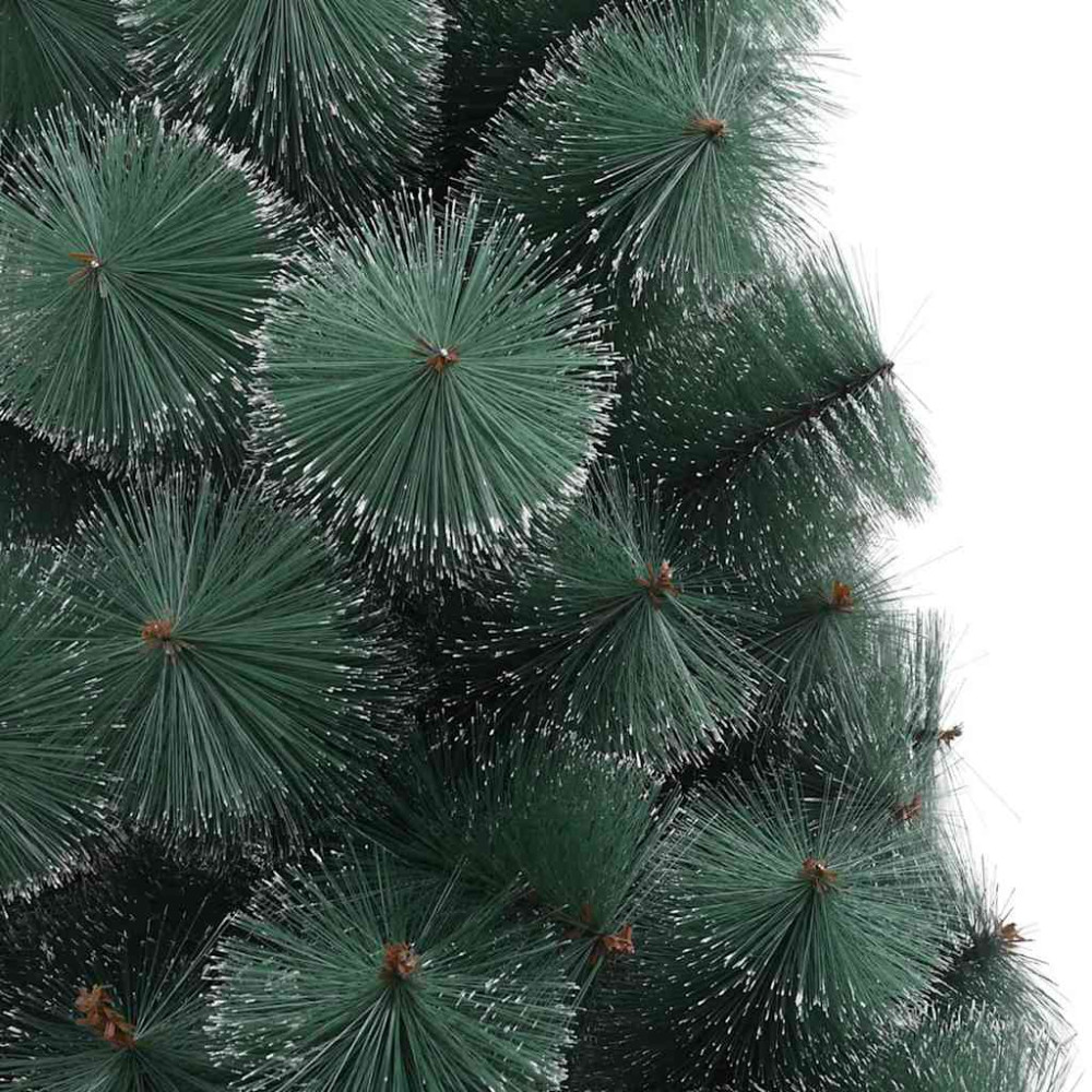 Produktbild för Konstgjord Förbelyst Julgran med Kula Set Grön 120 cm PET