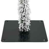 Produktbild för Julgran med 300 LED-lampor med stativ Vit 210 cm PE och Stål