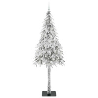 Produktbild för Julgran med 300 LED-lampor med stativ Vit 210 cm PE och Stål