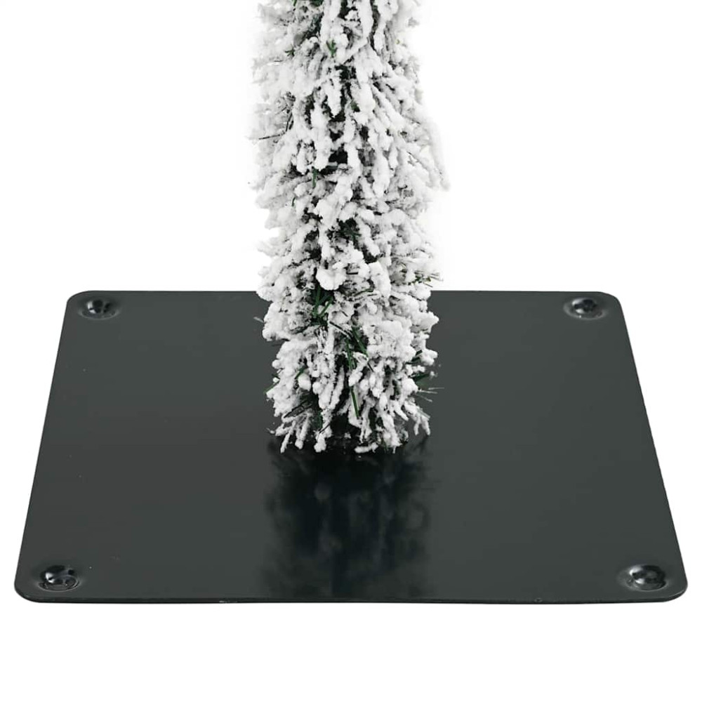Produktbild för Julgran med 300 LED-lampor med stativ Vit 210 cm PE och Stål
