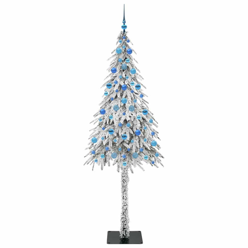Produktbild för Julgran med 300 LED-lampor med stativ Vit 210 cm PE och Stål