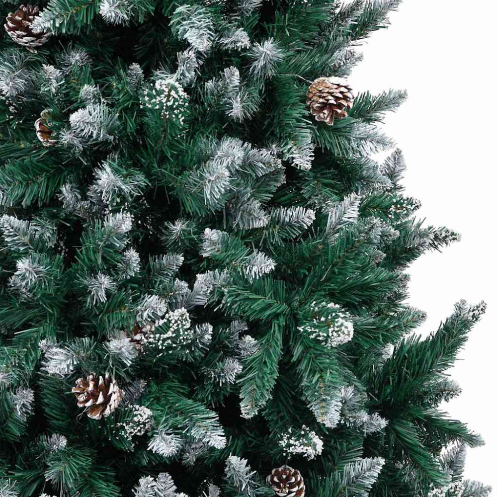 Produktbild för Konstgjord julgran Grön 240 cm PVC och Stål och Plast