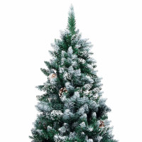 Produktbild för Konstgjord julgran Grön 240 cm PVC och Stål och Plast
