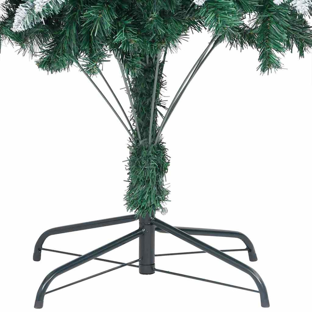 Produktbild för Konstgjord julgran Grön 240 cm PVC och Stål och Plast