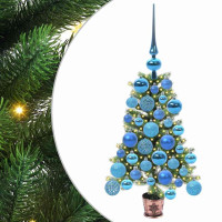 Produktbild för Julgran med 150 LED-lampor med stativ Grön 65 cm PE