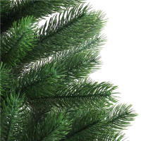 Produktbild för Julgran med 150 LED-lampor med stativ Grön 65 cm PE