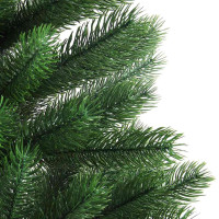 Produktbild för Julgran med 150 LED-lampor med stativ Grön 90 cm PE