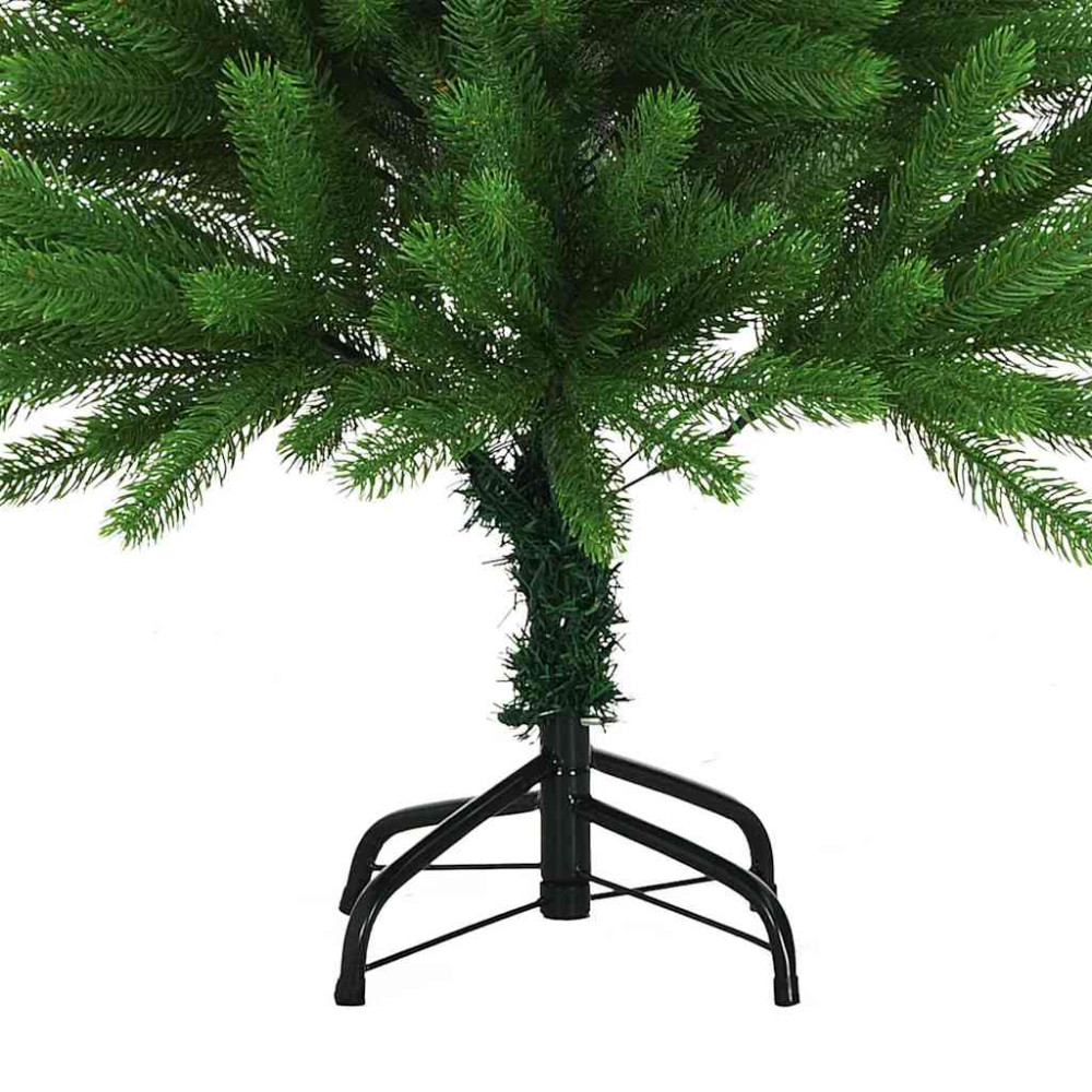 Produktbild för Julgran med 150 LED-lampor med stativ Grön 120 cm PE