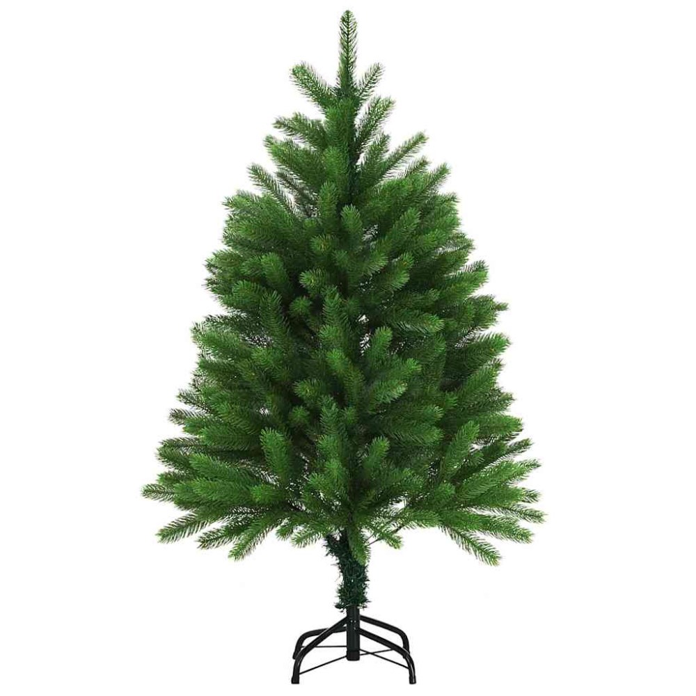 Produktbild för Julgran med 150 LED-lampor med stativ Grön 120 cm PE