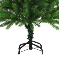 Produktbild för Julgran med 150 LED-lampor med stativ Grön 120 cm PE