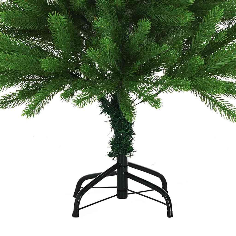 Produktbild för Julgran med 150 LED-lampor med stativ Grön 120 cm PE