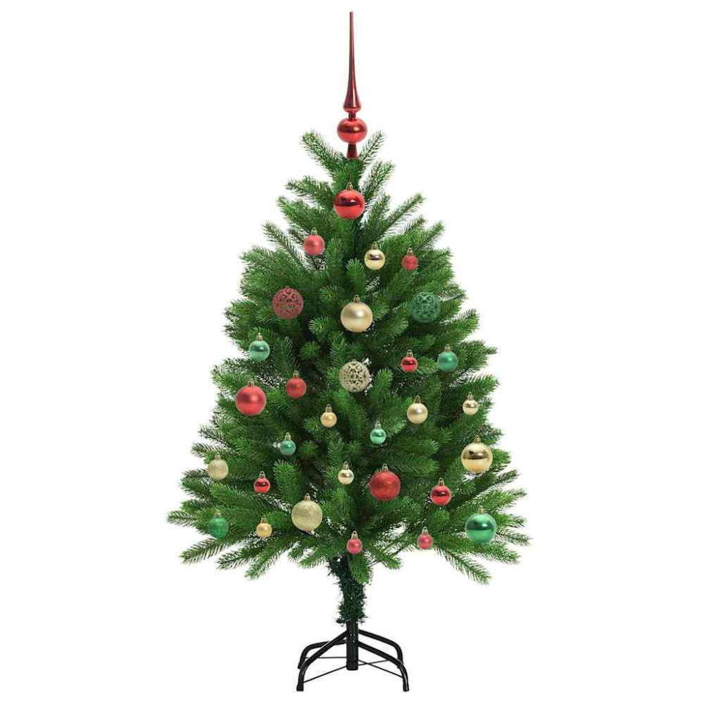 Produktbild för Julgran med 150 LED-lampor med stativ Grön 120 cm PE