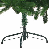 Produktbild för Julgran med 150 LED-lampor med stativ Grön 150 cm PE