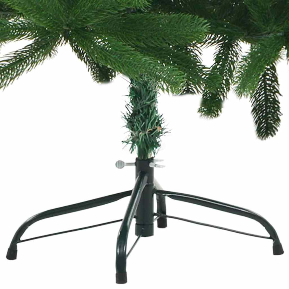 Produktbild för Julgran med 300 LED-lampor med stativ Grön 180 cm PE
