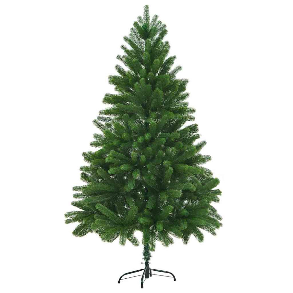 Produktbild för Julgran med 300 LED-lampor med stativ Grön 180 cm PE