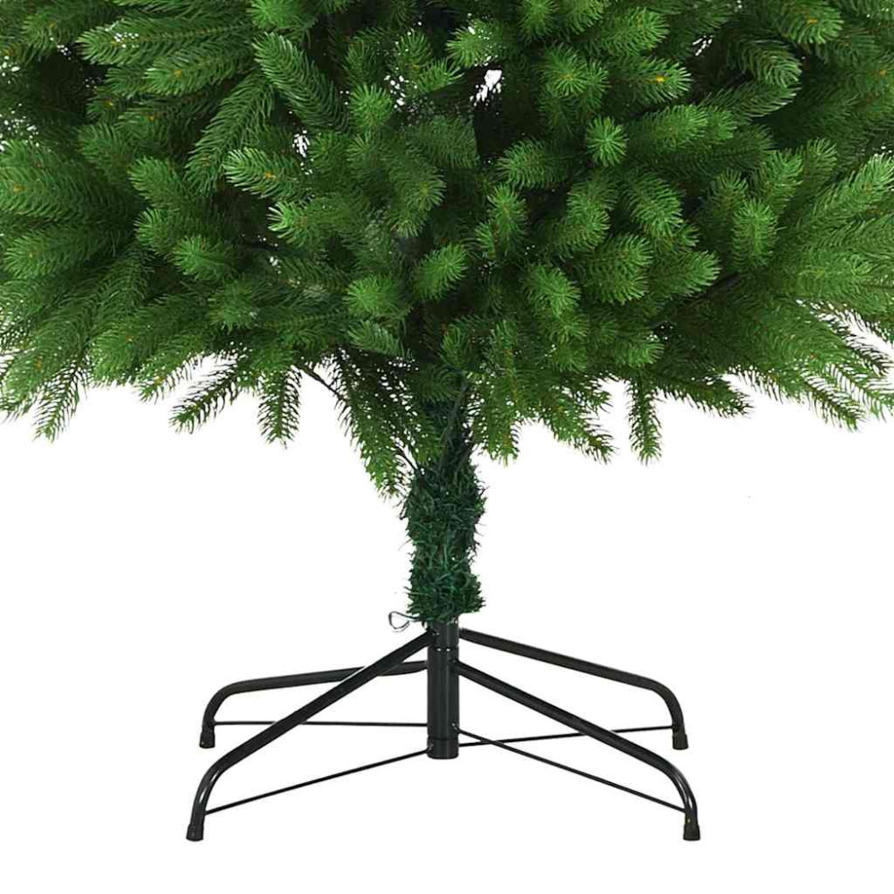 Produktbild för Julgran med 300 LED-lampor med stativ Grön 240 cm PE