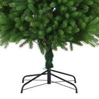 Produktbild för Julgran med 300 LED-lampor med stativ Grön 240 cm PE
