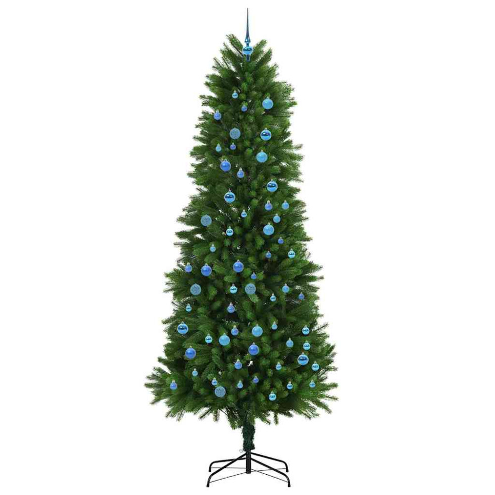 Produktbild för Julgran med 300 LED-lampor med stativ Grön 240 cm PE