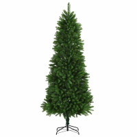 Produktbild för Julgran med 300 LED-lampor med stativ Grön 240 cm PE