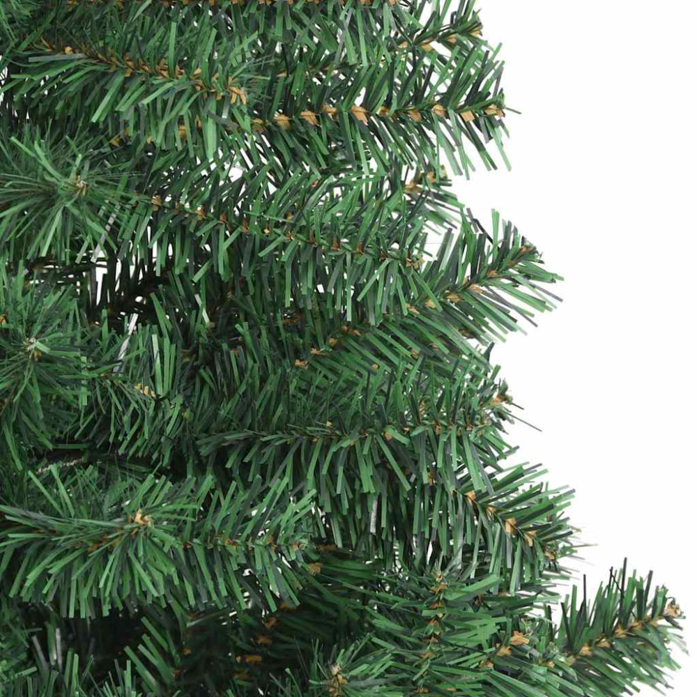 Produktbild för Julgran med 150 LED-lampor med stativ Grön 120 cm PVC