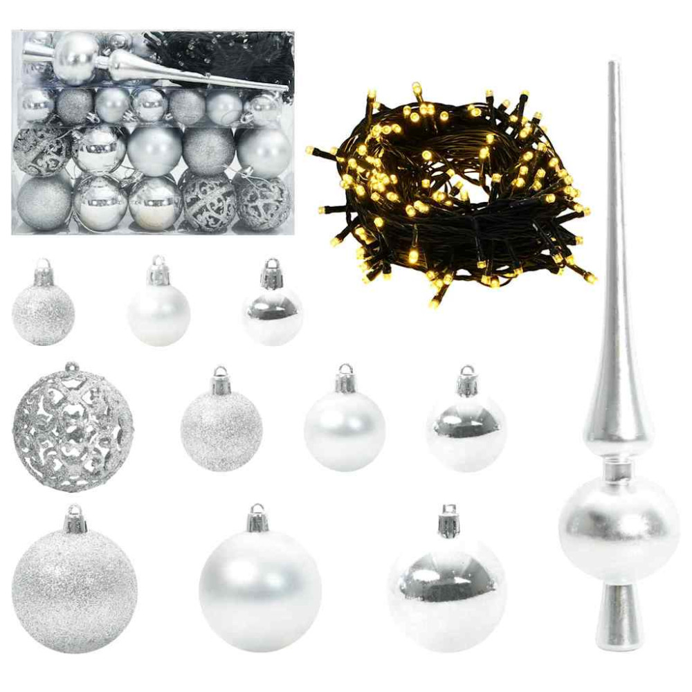 Produktbild för Julgran med 150 LED-lampor med stativ Grön 150 cm PVC