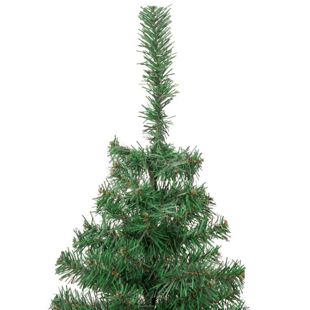 Produktbild för Julgran med 300 LED-lampor med stativ Grön 180 cm PVC