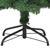 Produktbild för Julgran med 300 LED-lampor med stativ Grön 240 cm PVC