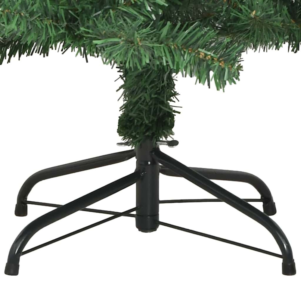 Produktbild för Julgran med 300 LED-lampor med stativ Grön 240 cm PVC