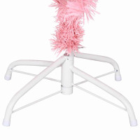 Produktbild för Julgran med 150 LED-lampor med stativ Rosa 120 cm PVC
