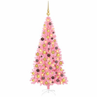 Produktbild för Julgran Rosa 180 cm PVC