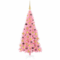 Produktbild för Julgran Rosa 180 cm PVC